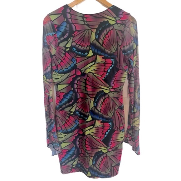 NWOT Fashion Nova Mariposa Beauty Mesh Mini Dress Size XL - Picture 6 of 7